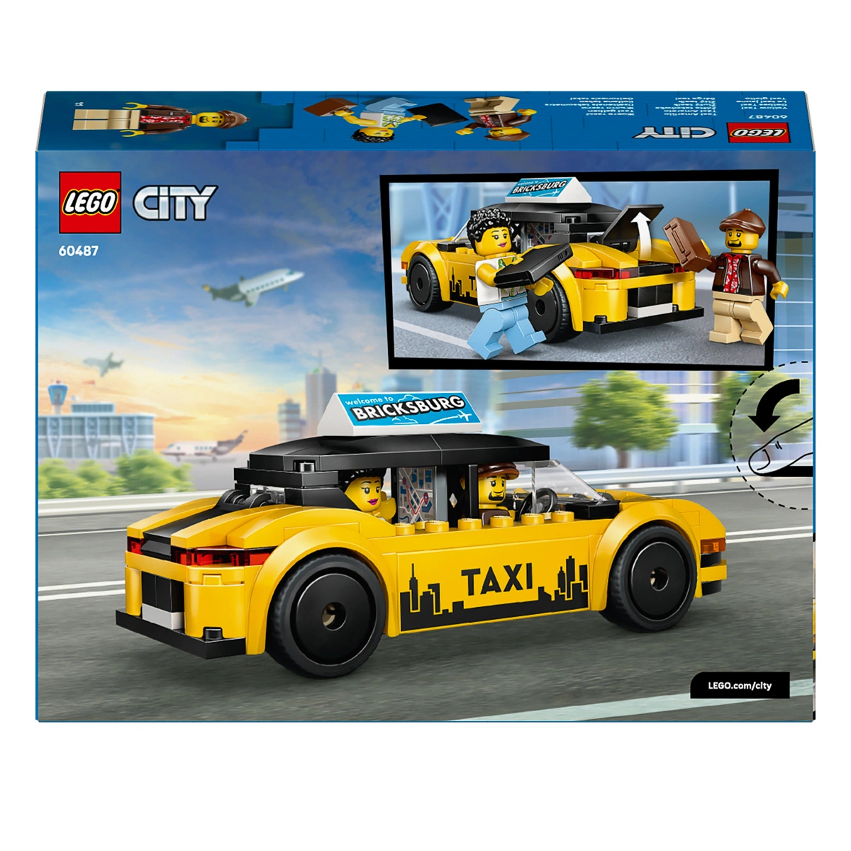 LEGO City Great Vehicles Жовте таксі 60487 — фото 9