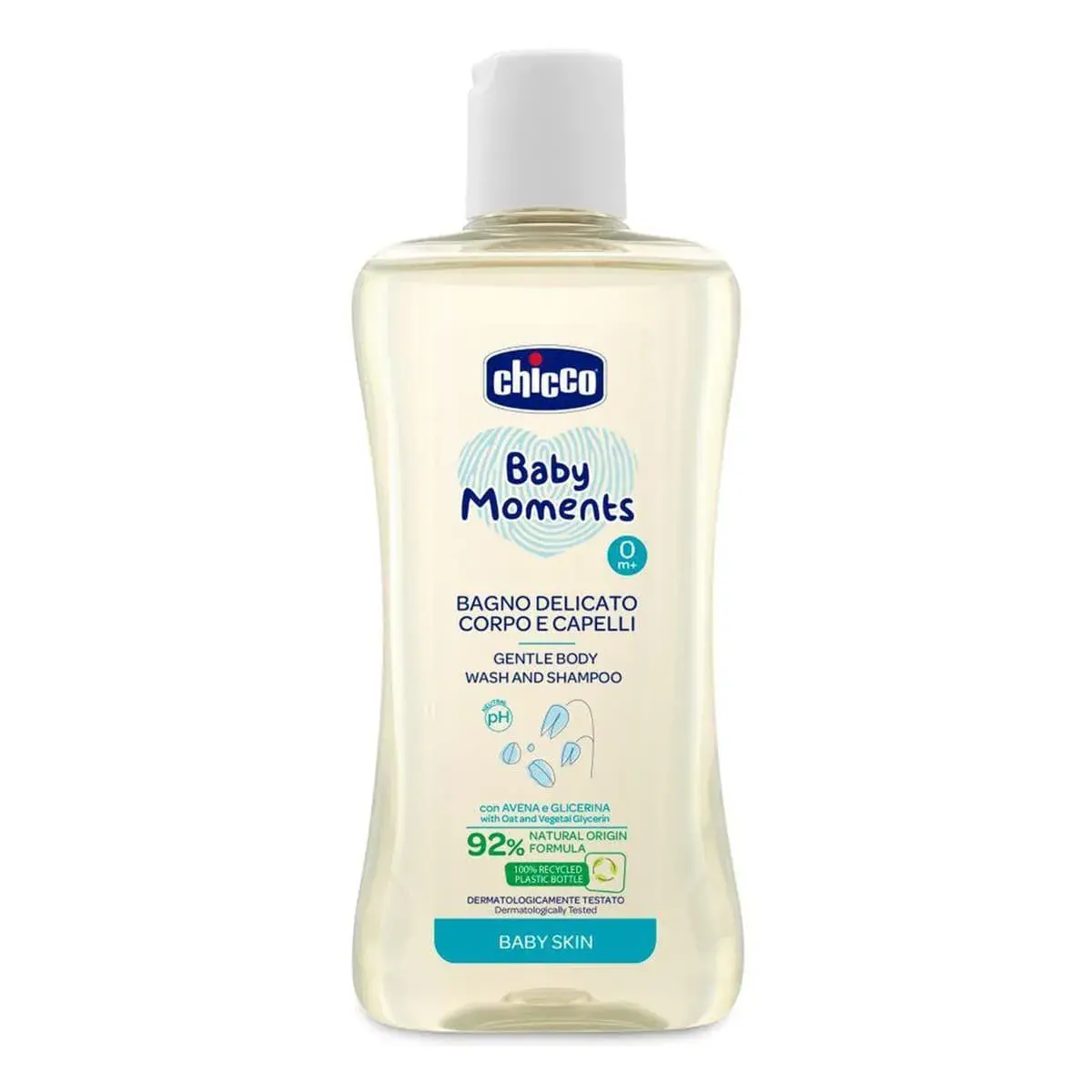 Гель-шампунь для тіла і волосся Chicco Baby Moments Без сліз 200 мл 10593.00
