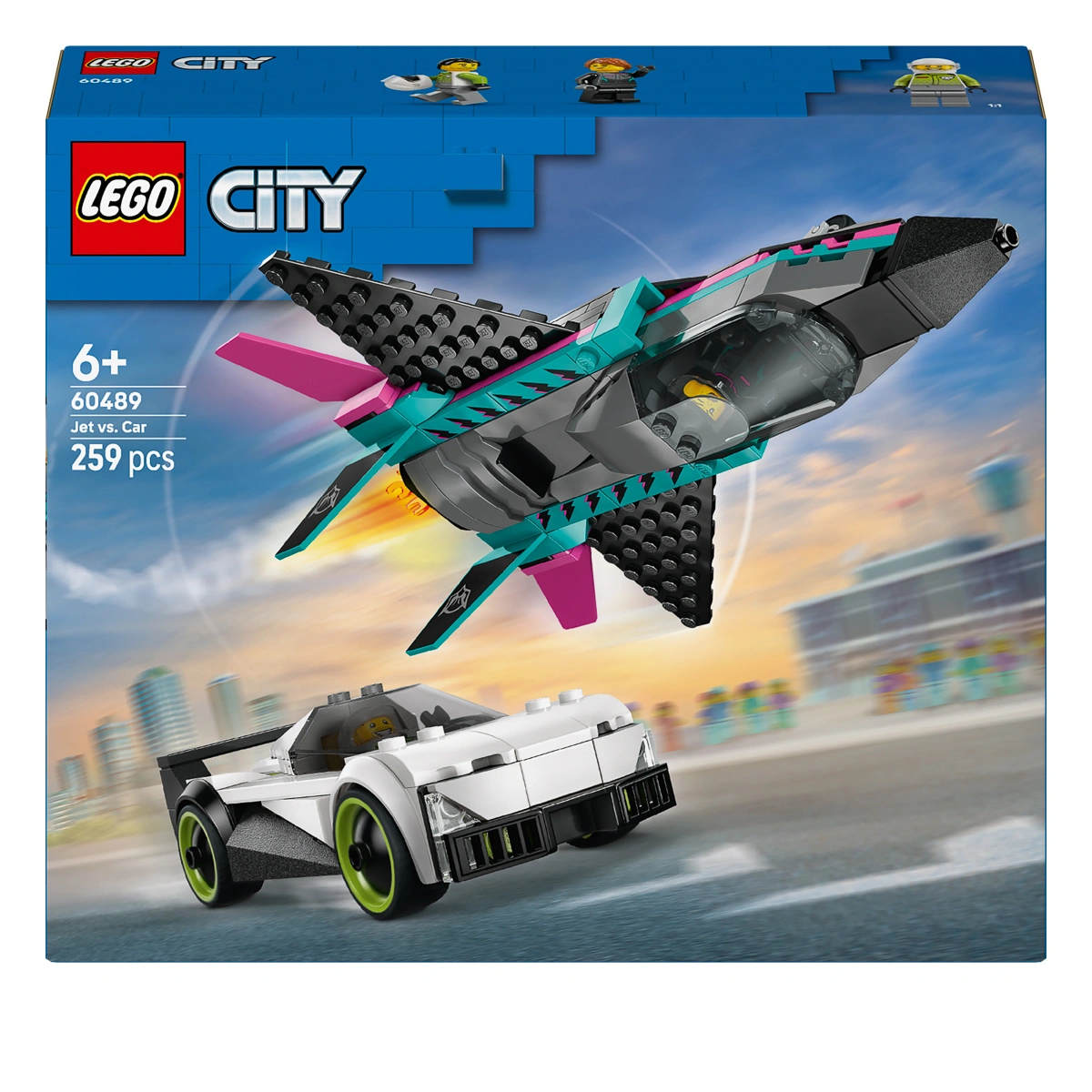 LEGO City Great Vehicles Реактивний літак проти автомобіля 60489