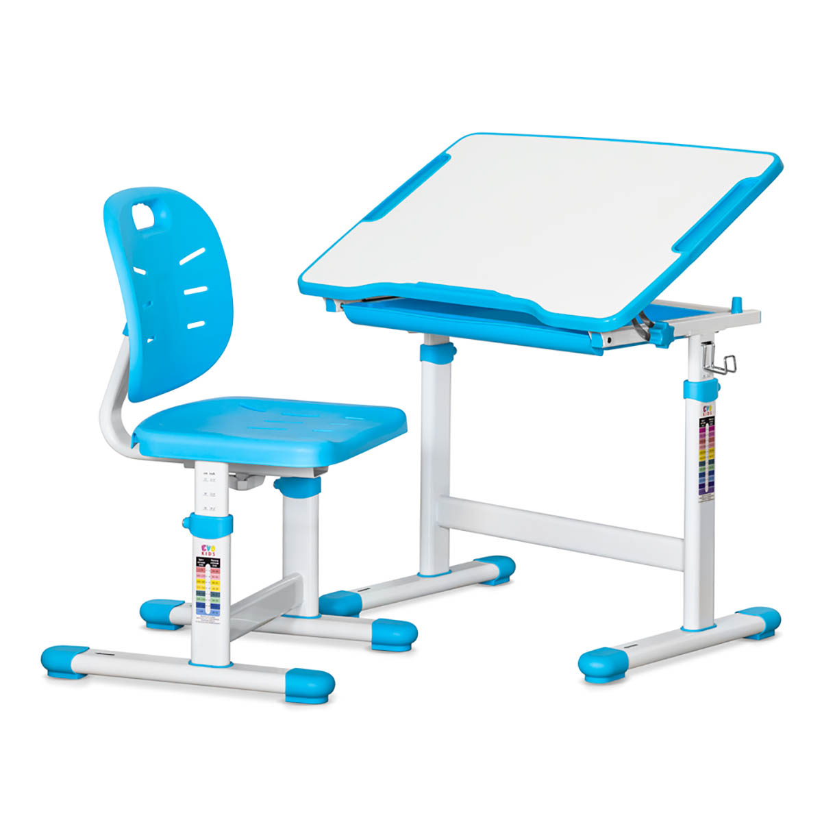 Комплект Evo-Kids Стіл Стілець Evo-06 Ergo Blue