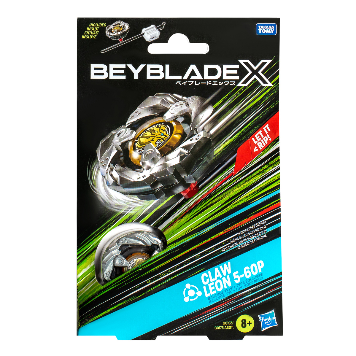Іграшка-дзиґа Beyblade X Claw Leon з пусковим пристроєм — фото 3