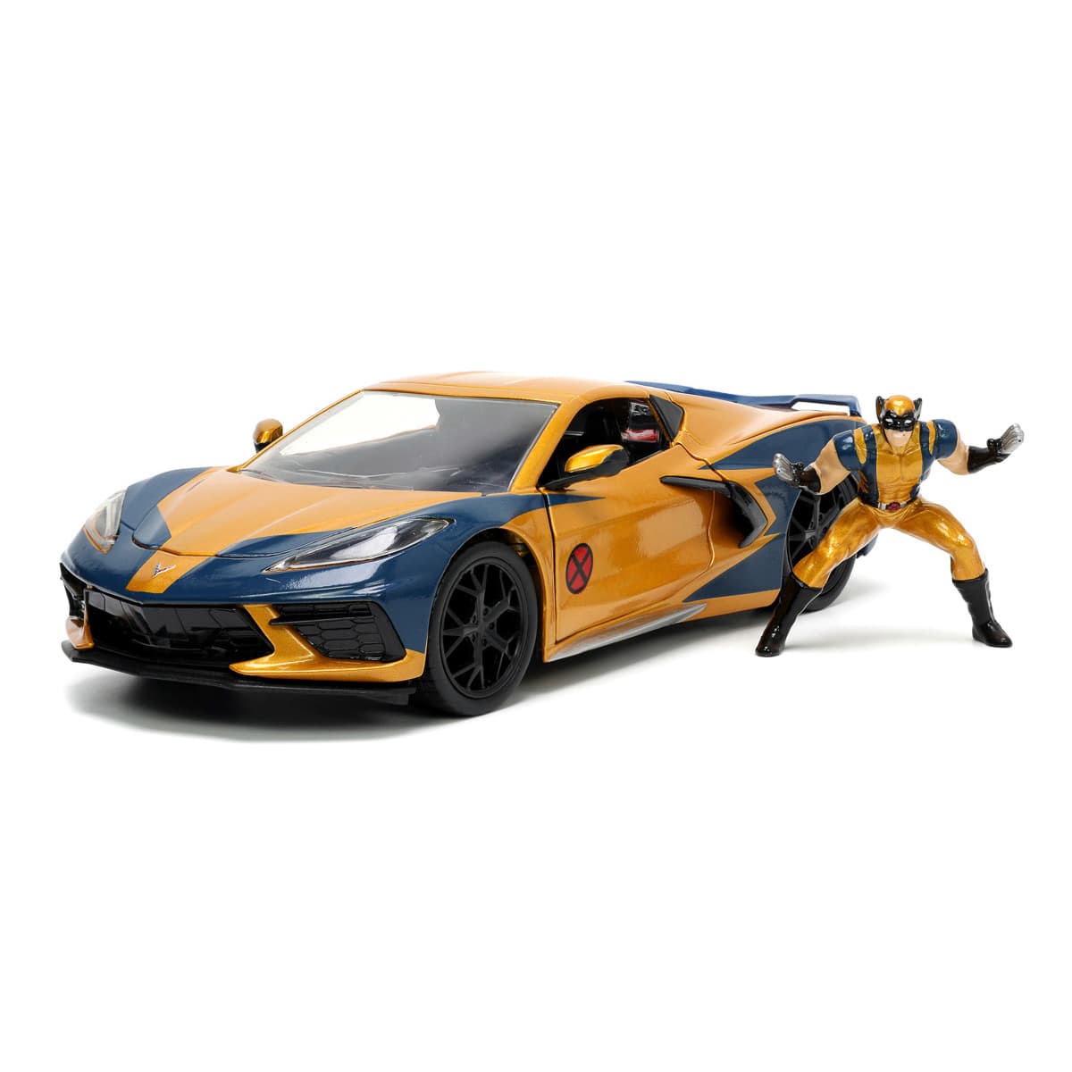 Набор Jada Toys Марвел Люди-Х Шевроле Корвет з фігуркою Росомахи 1:24, 253225025