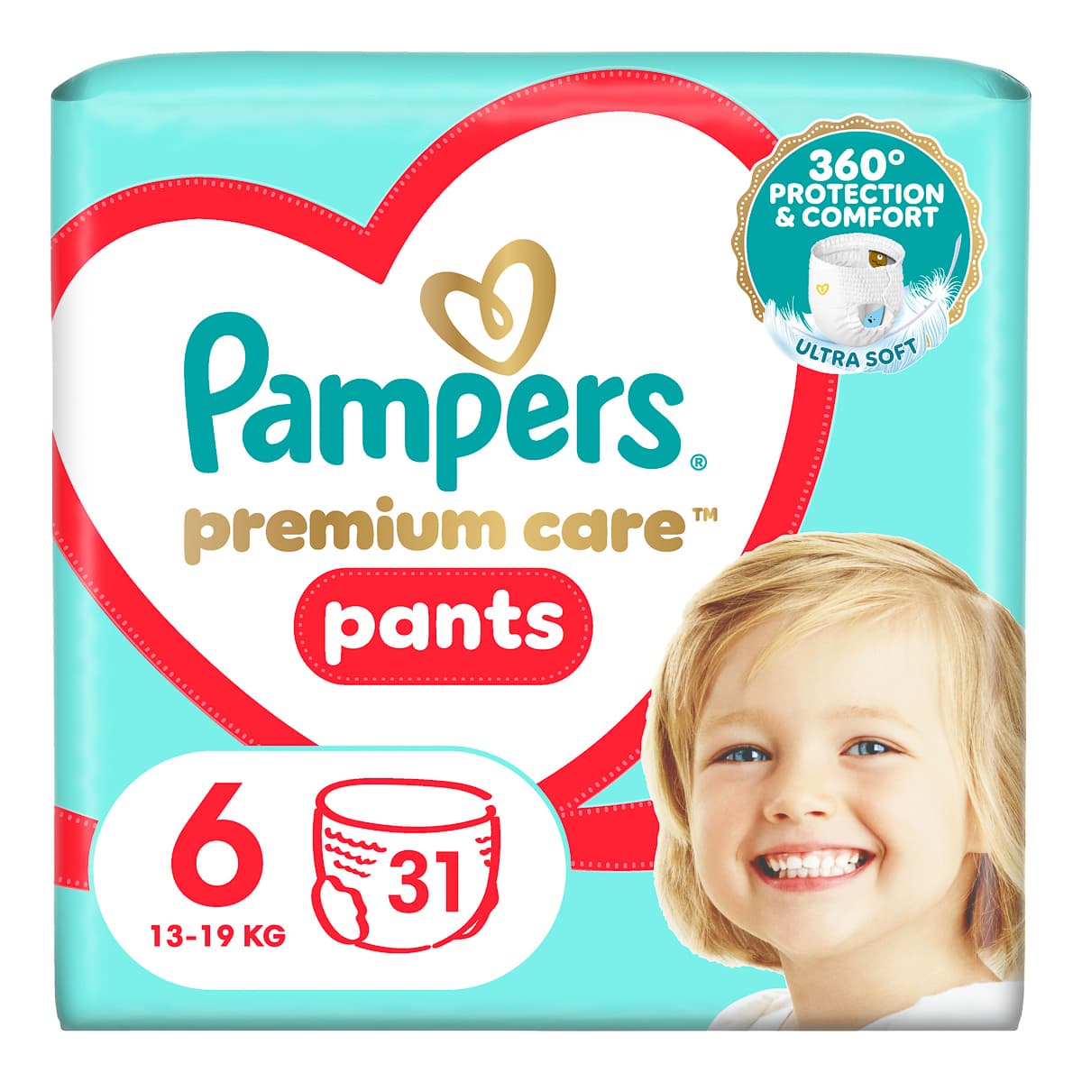 Підгузки-трусики Pampers Premium Care Pants Розмір 6 (15+ кг) 31 шт 740323