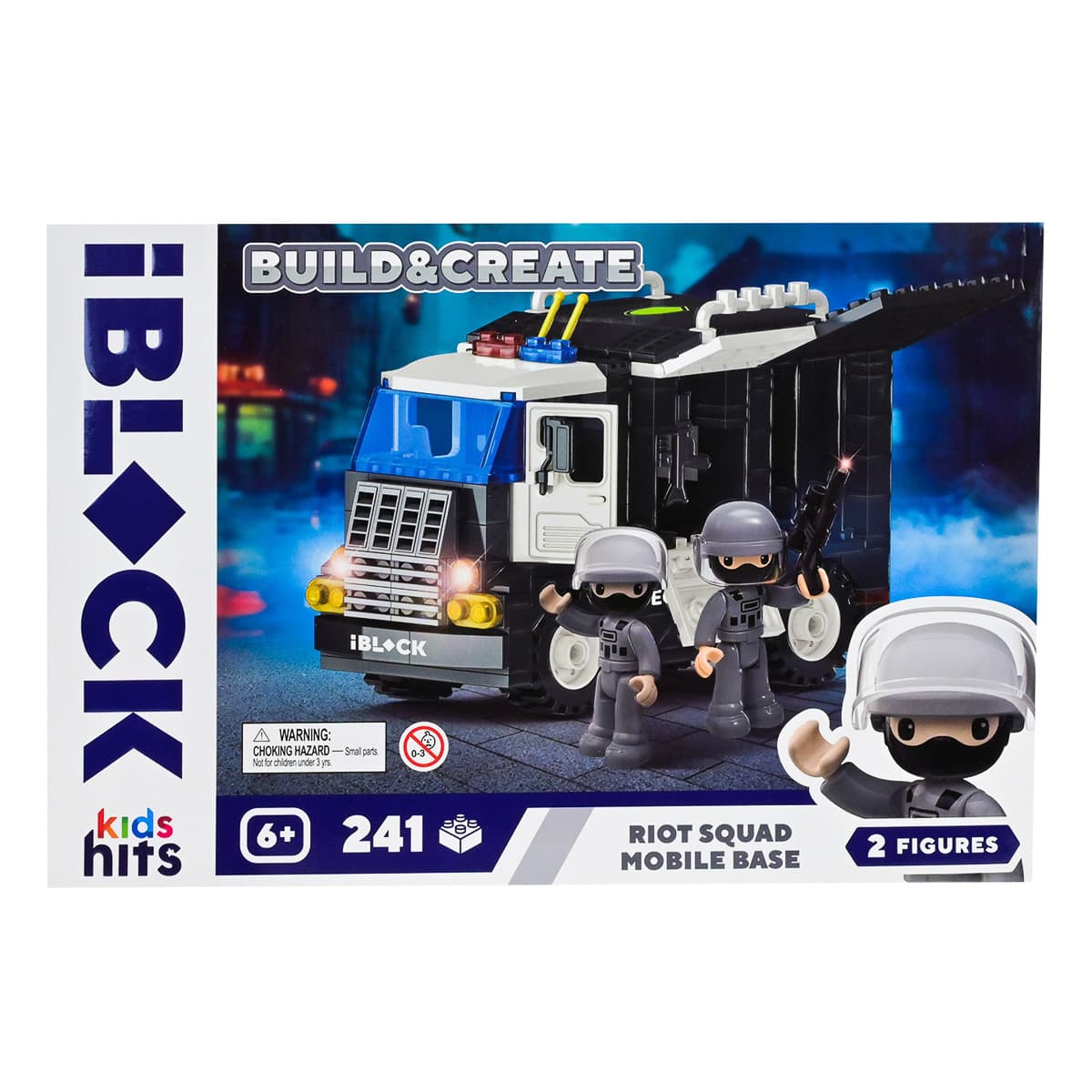 Конструктор Kids Hits IBlock Junior Мобільна база загону спецназу 241 ел, KH42/004/3