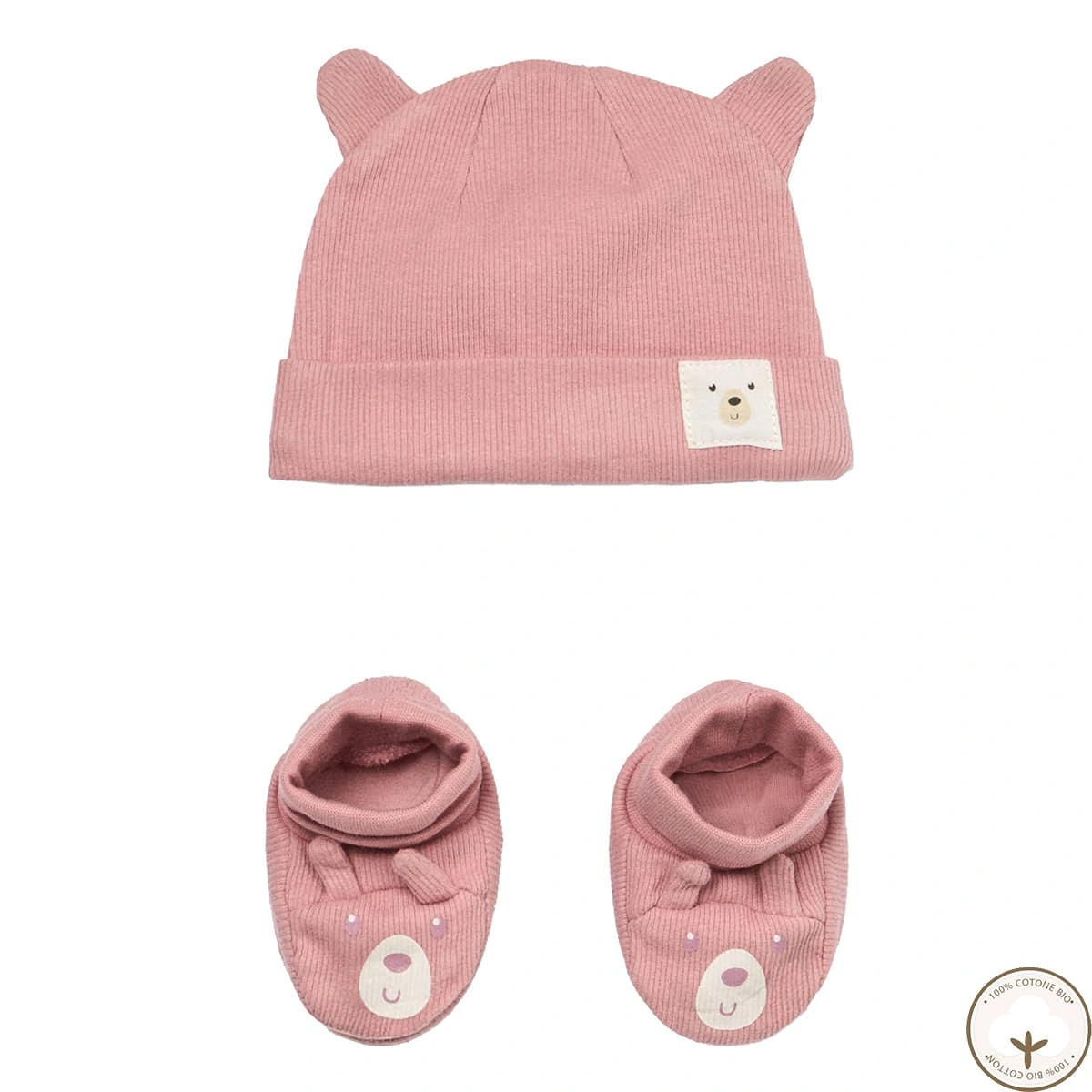 Комплект шапочка пінетки Blukids Bio Cotton 6465665