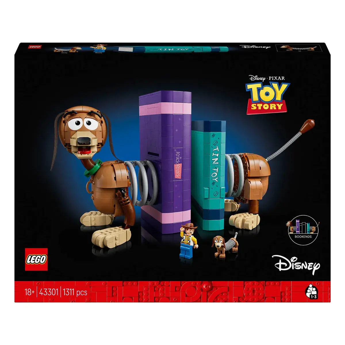 LEGO Disney Pixar Книжкові підставки «Собачка Спіралька» з «Історії іграшок» 43301