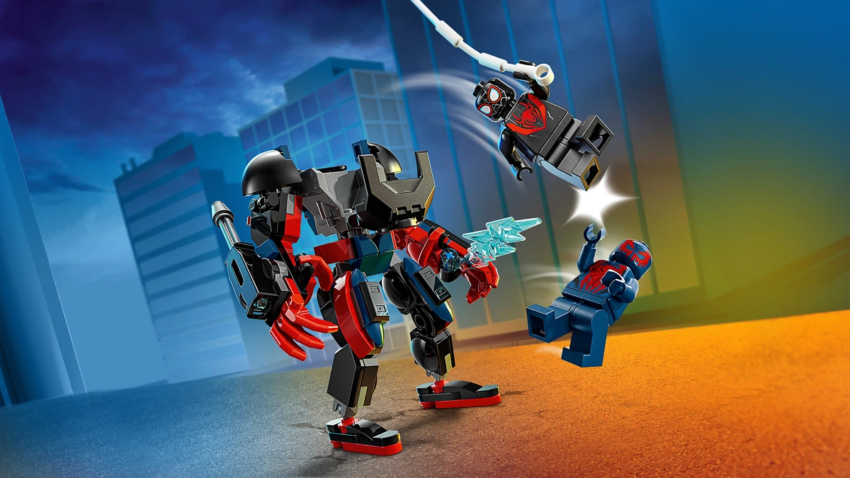 LEGO Super Heroes Marvel Робот Майлза Моралеза vs. Людина-павук 2099 76337 — фото 10