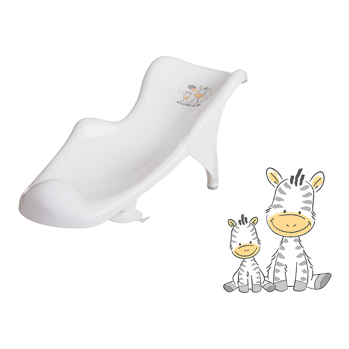 Підставка в ванночку Maltex Baby Зебра White 6609_60