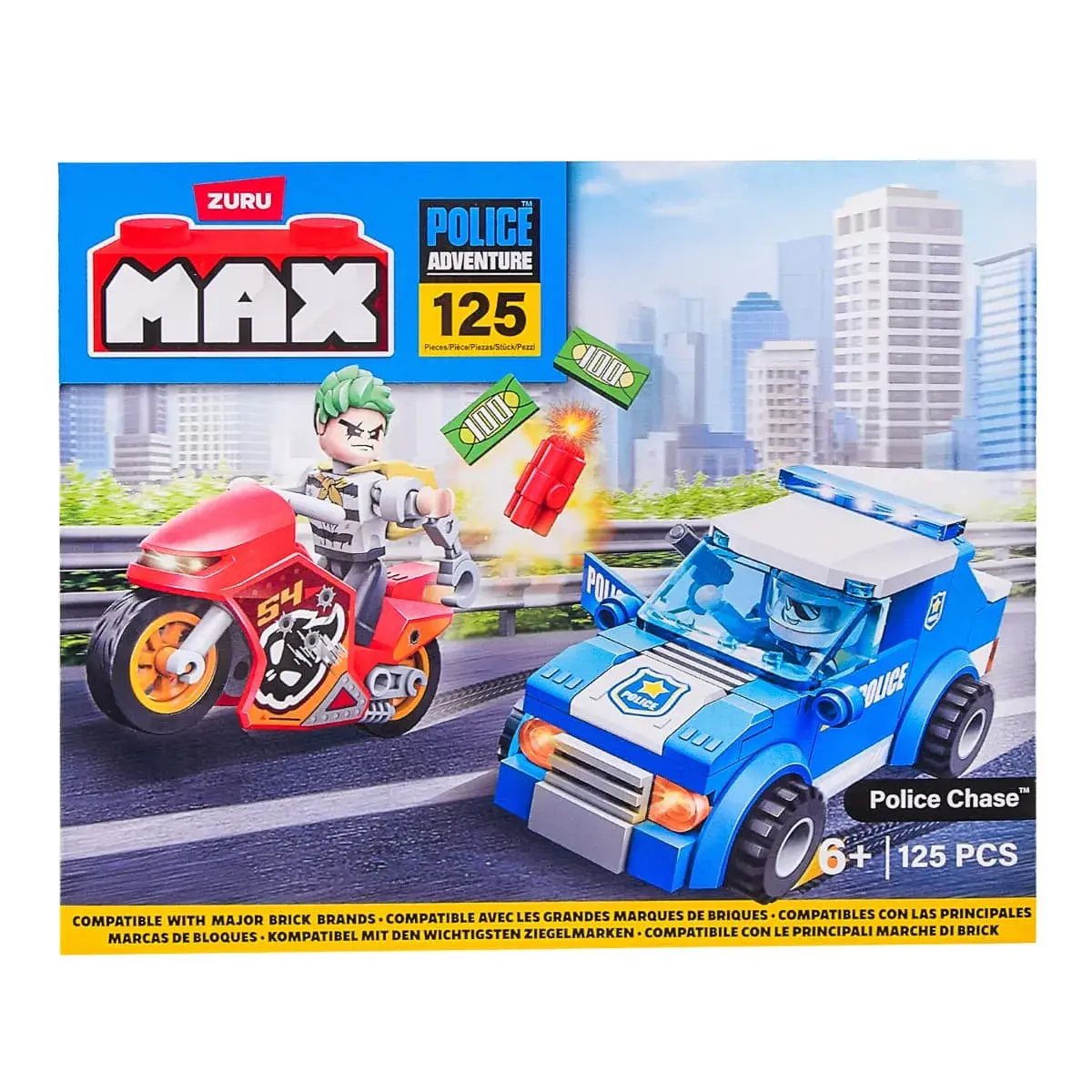 Конструктор Zuru Max Police Adventure Police Chase 125 ел., 83164