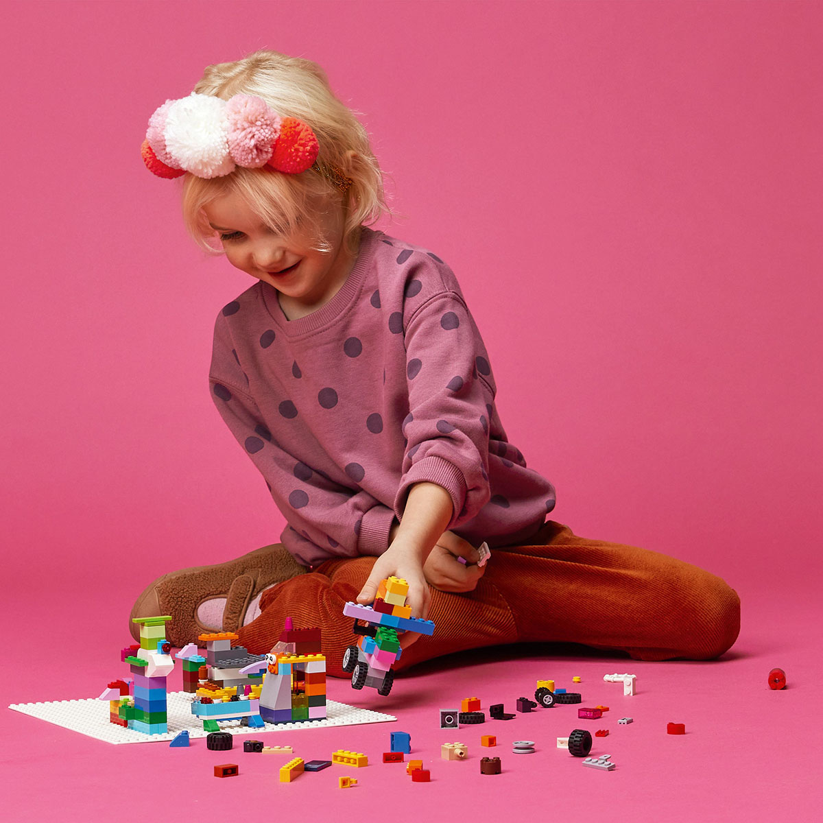 LEGO Classic Базова пластина білого кольору 11026 — фото 4