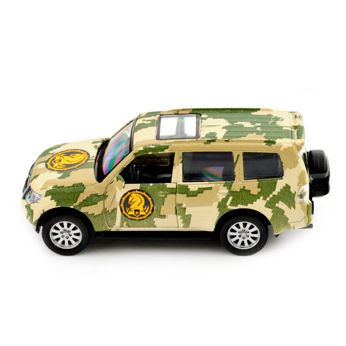 Колекційна модель TechnoDrive Шеврони Героїв Mitsubishi Pajero 4WD Tubro 47 ОМБр, 250361M — фото 3