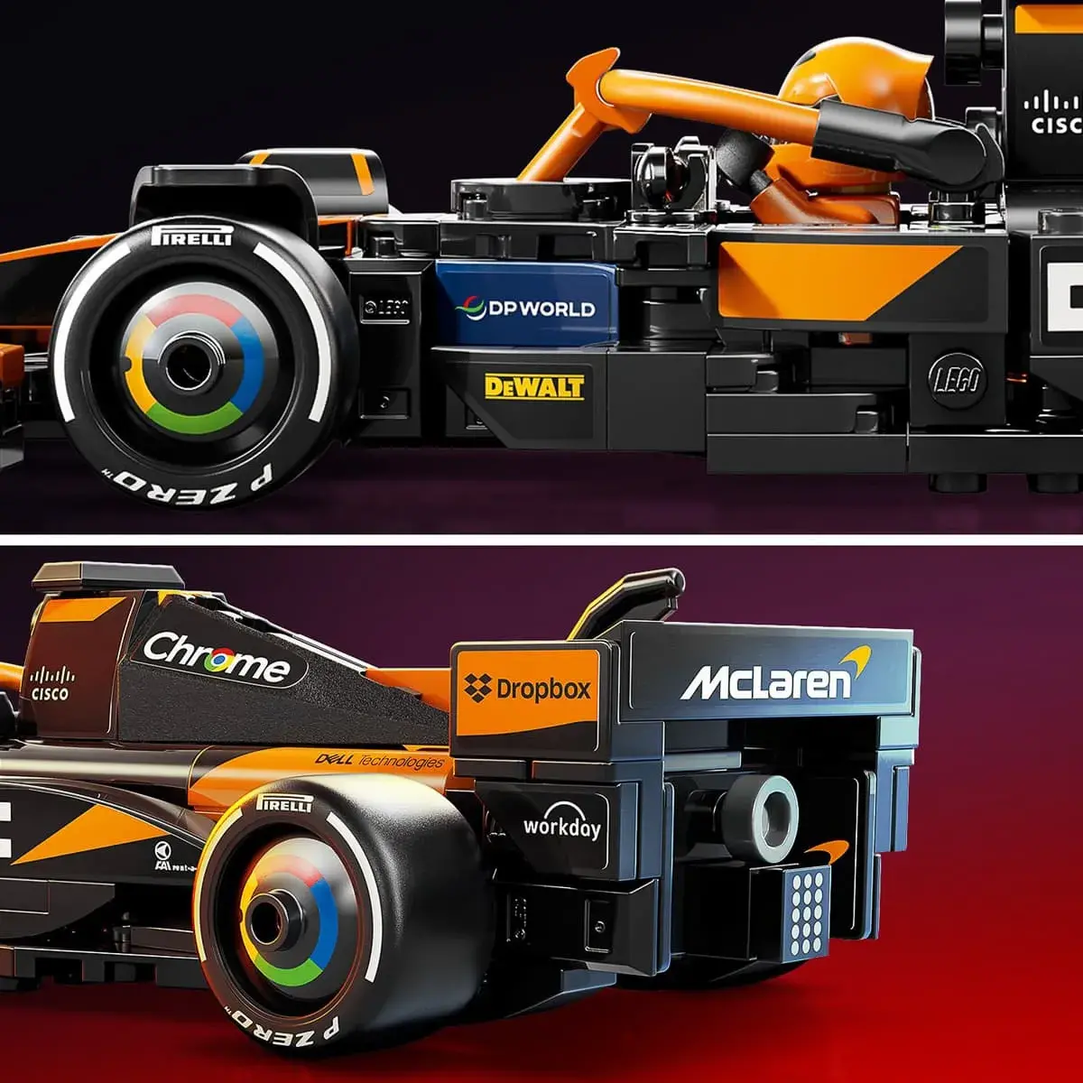 LEGO Speed ​​Champions Автомобіль для перегонів McLaren F1 Team MCL38 77251 — фото 5