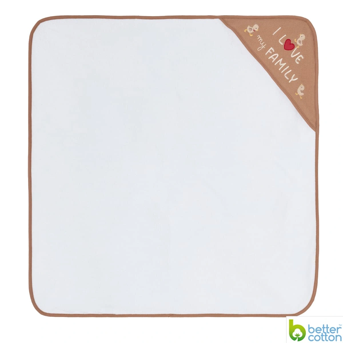 Рушник-куточок Blukids Better Cotton Family 75х75