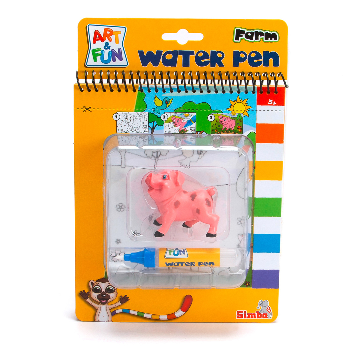 Набір для творчості Simba Книга-розмальовка Water pen Farm, 6334634