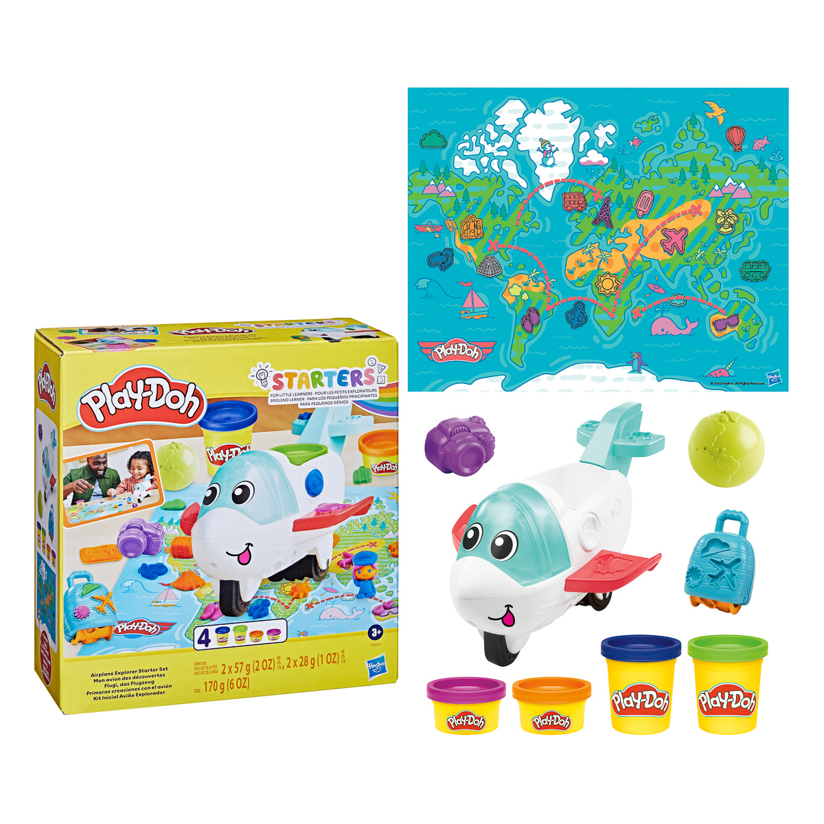 Набір для творчості із пластиліну Play-Doh Літак-дослідник, F8804 — фото 3