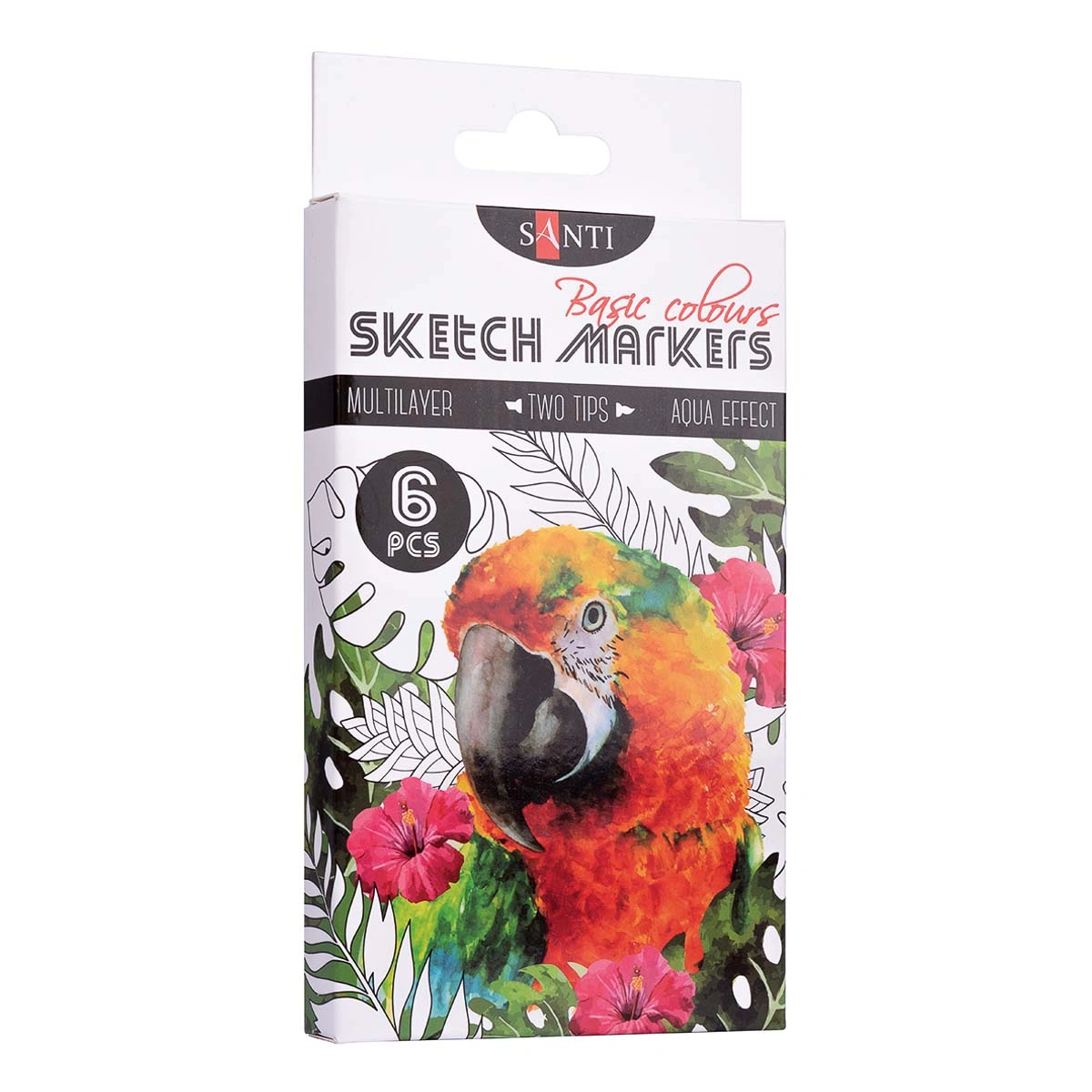 Набір маркерів Santi Sketch Basic Colours 6 шт (390546)