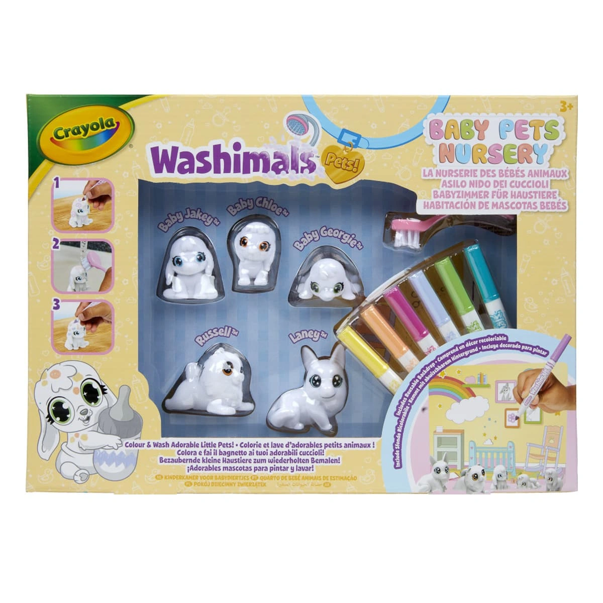 Набір для творчості Crayola Washimals Pets з фломастерами, 74-7516