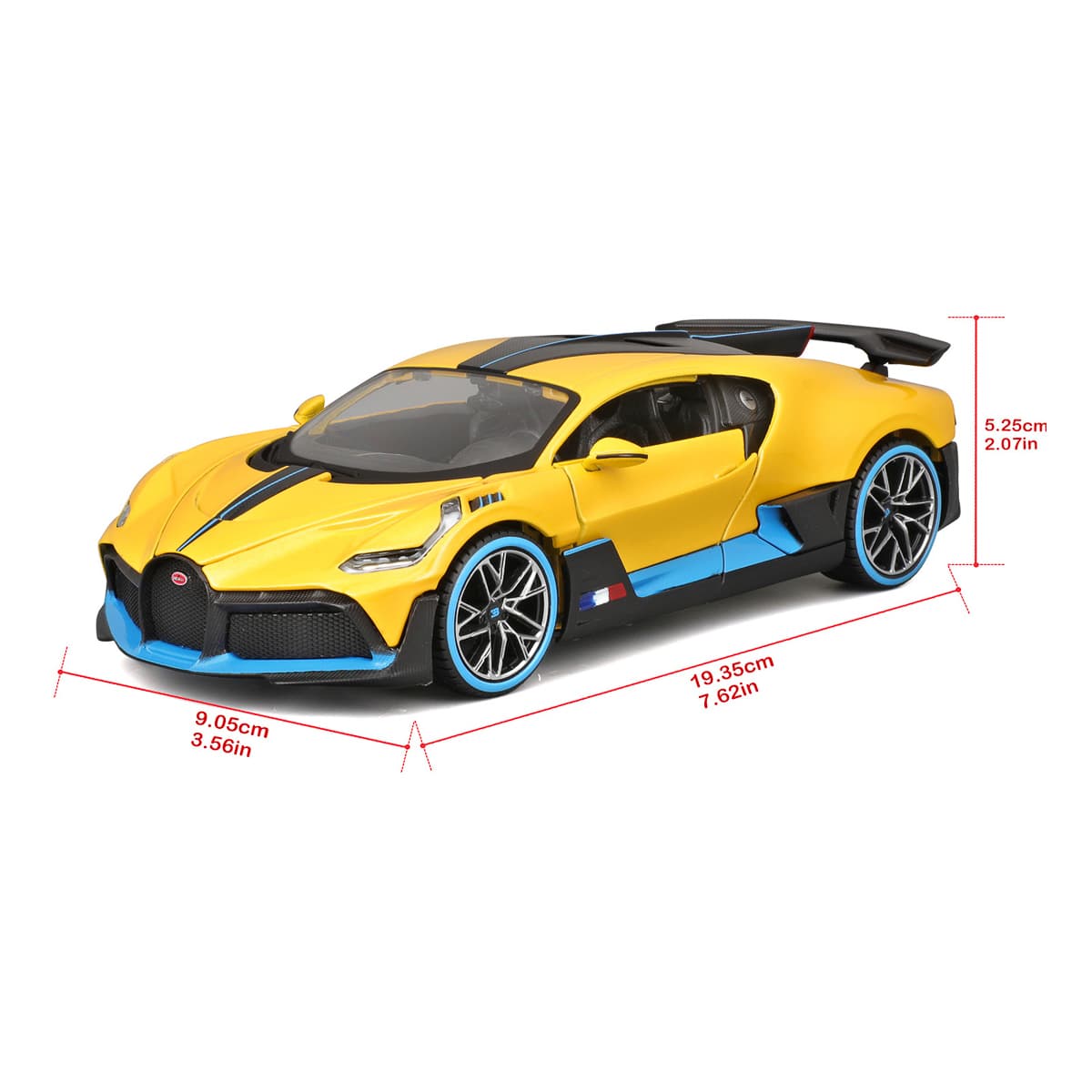 Автомодель Maisto Bugatti Divo жовтий, 31526YELLOW — фото 10