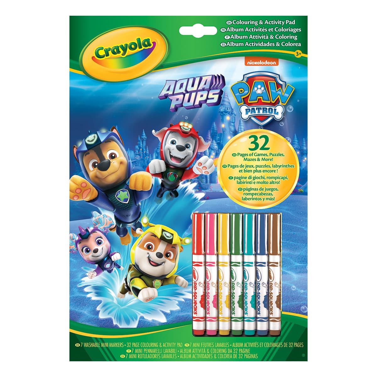 Розмальовка з фломастерами Crayola Paw Patrol 32 с, 04-6918-M