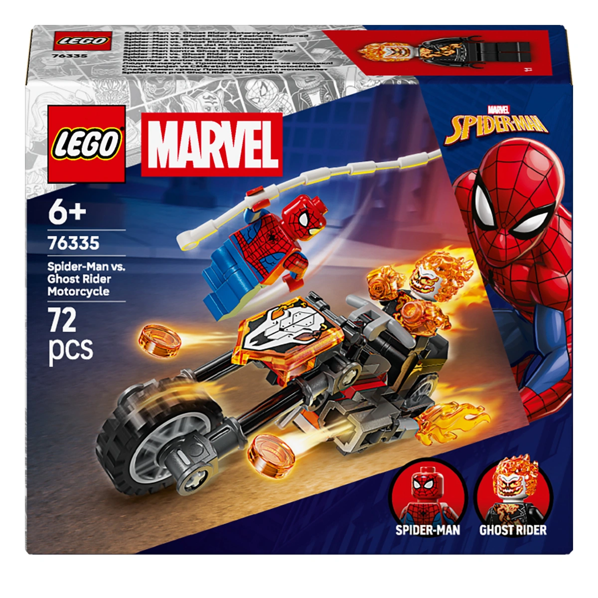 LEGO Super Heroes Marvel Людина-павук vs. Примарний вершник на мотоциклі 76335