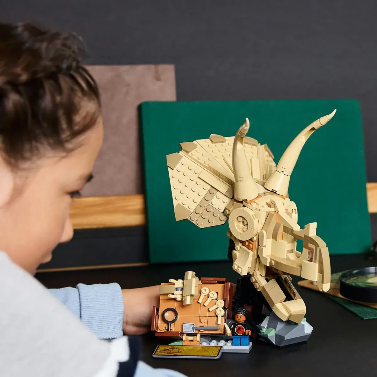 LEGO Jurassic World Скам'янілості динозаврів: череп трицератопсу 76969 — фото 2