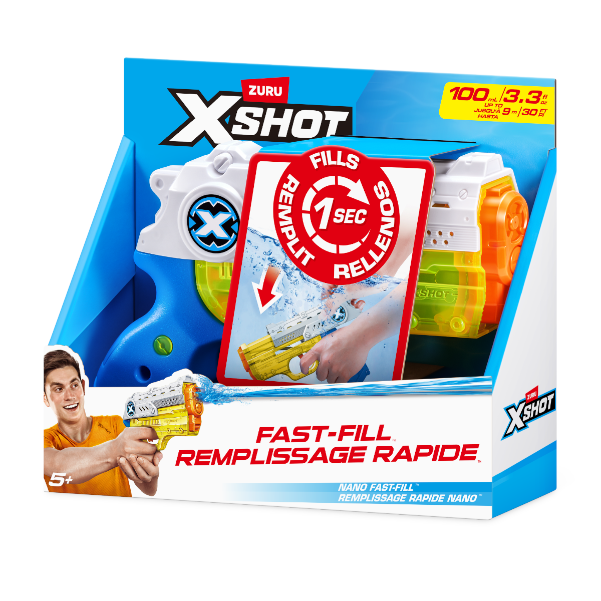 Водяний бластер Zuru X-Shot Fast-Fill Nano, 56333R — фото 3