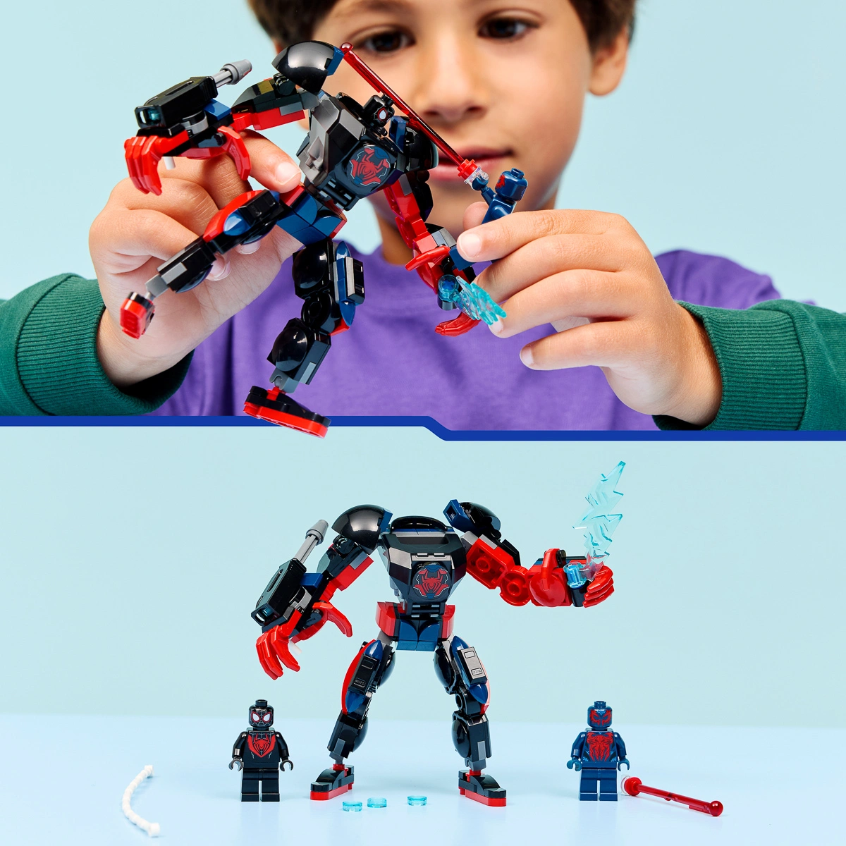 LEGO Super Heroes Marvel Робот Майлза Моралеза vs. Людина-павук 2099 76337 — фото 8