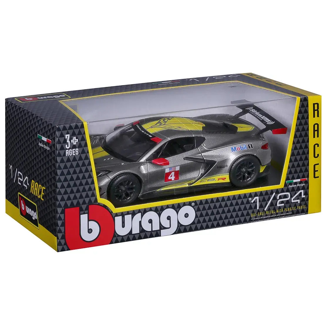 Автомодель Bburago Chevrolet corvette C8.R 1:24, 18-28024 — фото 10