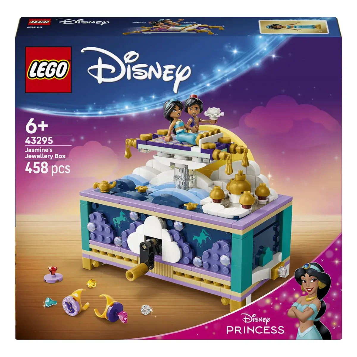 LEGO Disney Princess Скринька для коштовностей Жасмін 43295