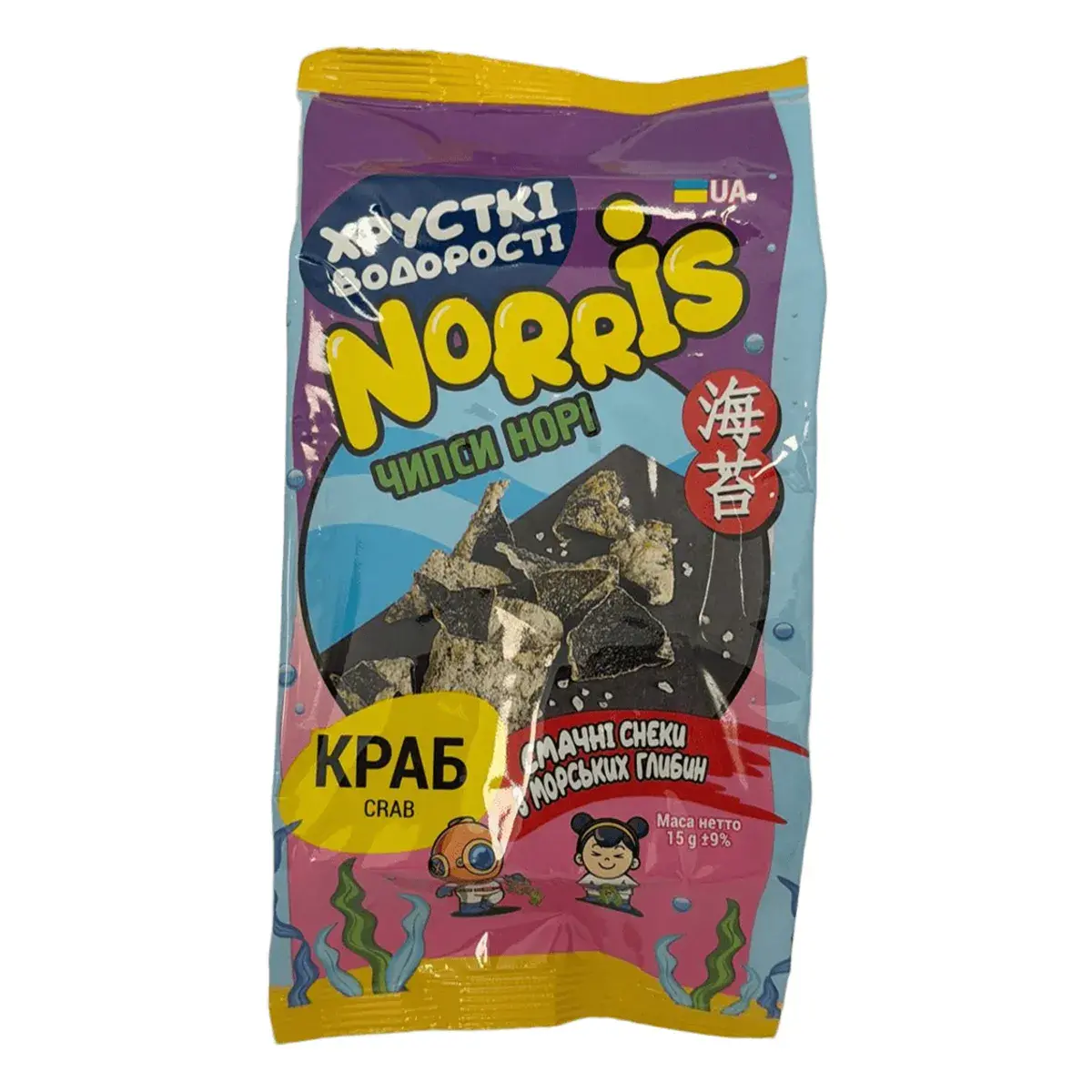 Чіпси норі Norris краб 15 г