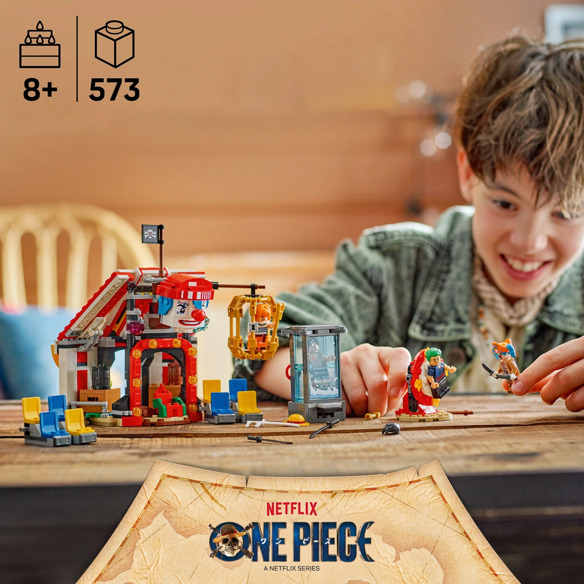 LEGO ONE PIECE Цирковий намет клоуна Баґґі 75637 — фото 2