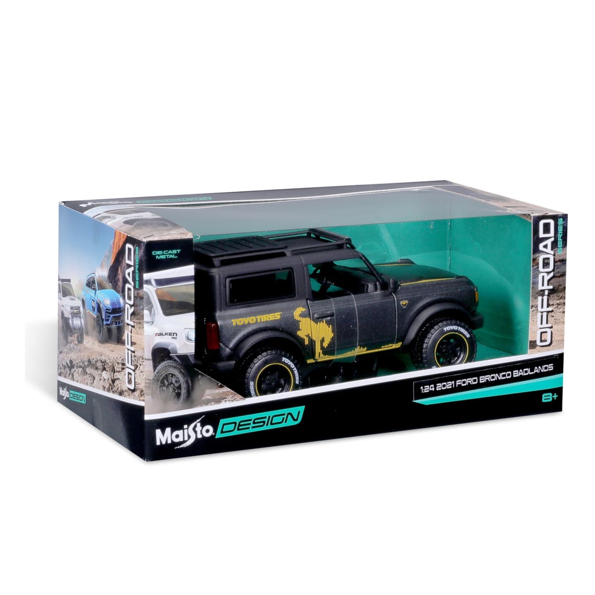 Машинка Maisto Ford Bronco Badlands 1:24, 32541MET.GREY — фото 4