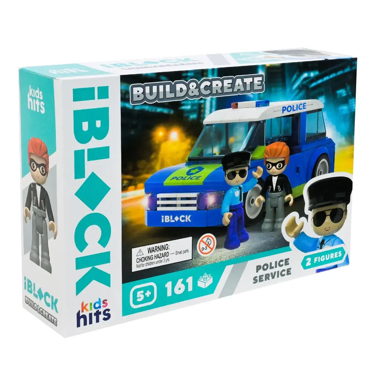 Конструктор Kids Hits IBlock Junior Поліція 161 ел, KH17/001/2 — фото 3