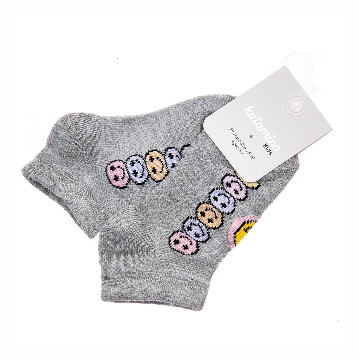 Шкарпетки Katamino Bright emoticons gray