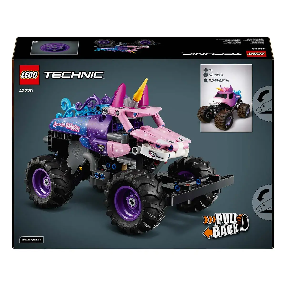 LEGO Technic Monster Jam Sparkle Smash із функцією «Pull-Back» 42220 — фото 21