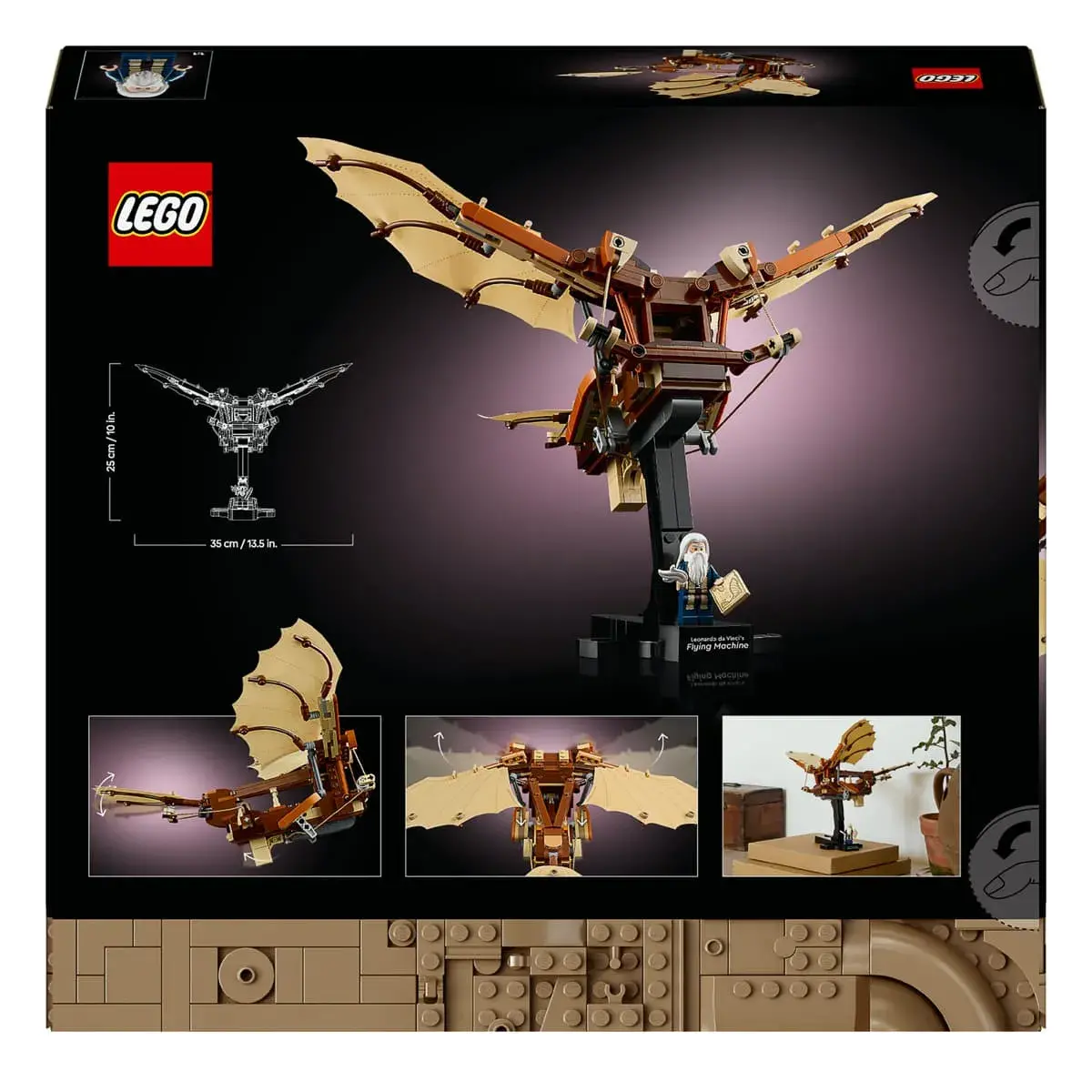LEGO ICONS Літальний апарат Леонардо да Вінчі 10363 — фото 9
