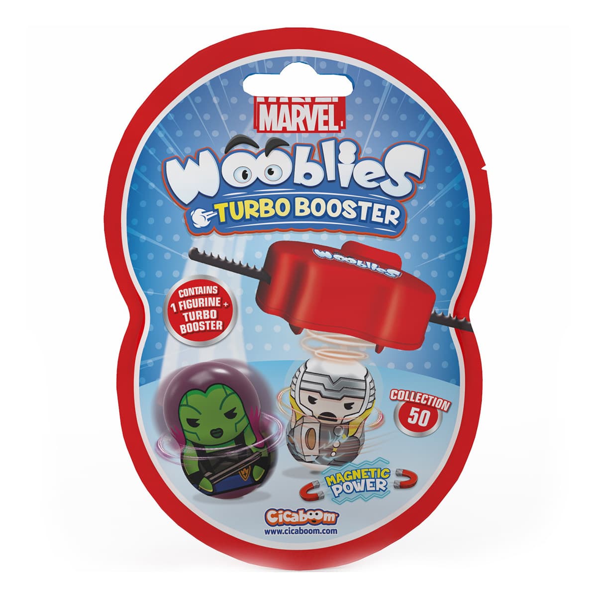 Ігровий набір Marvel Wooblies Superheroes Surprise з пусковим механізмом 2 шт, WBM002