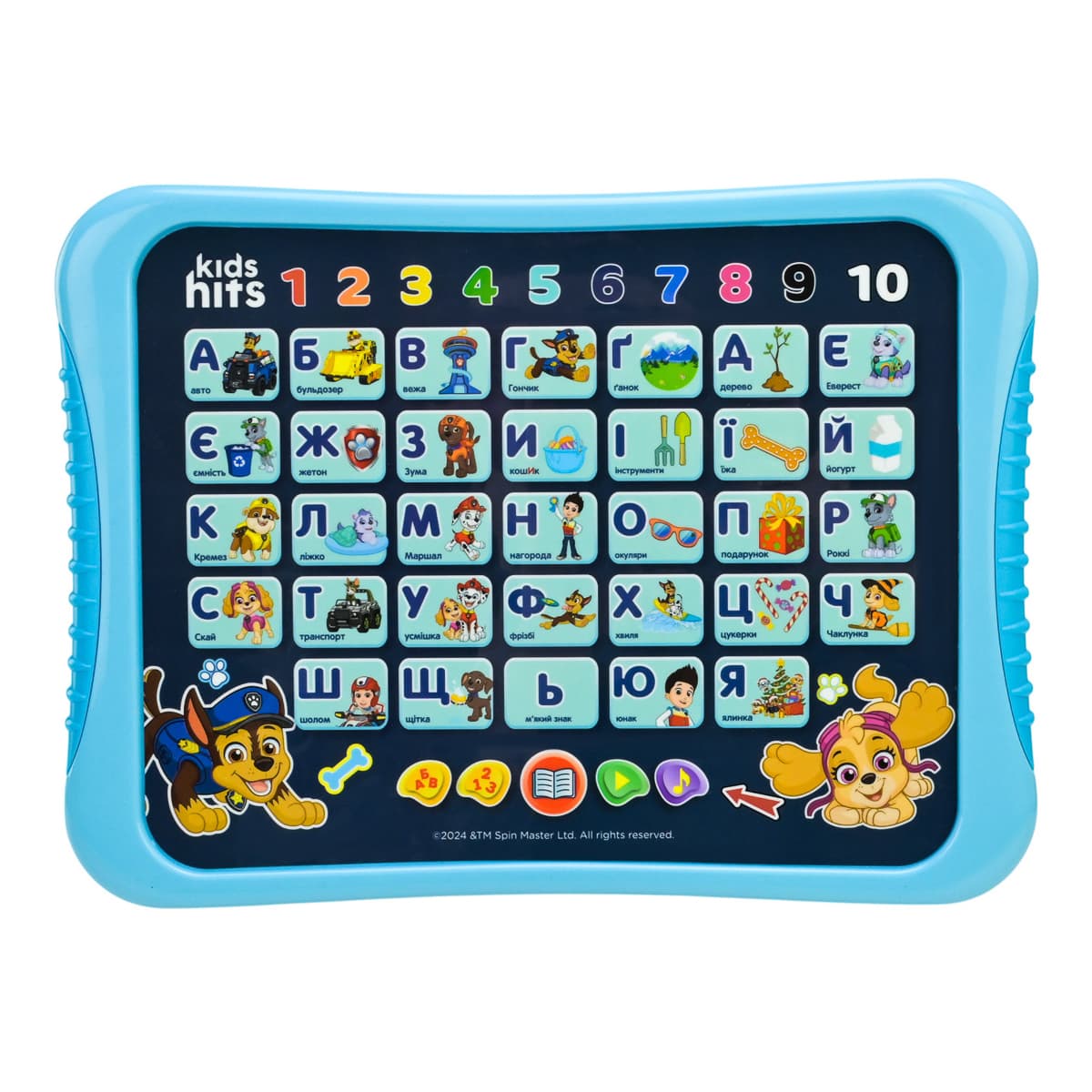 Планшет Kids Hits Азбука Paw Patrol (укр), KH01/014L