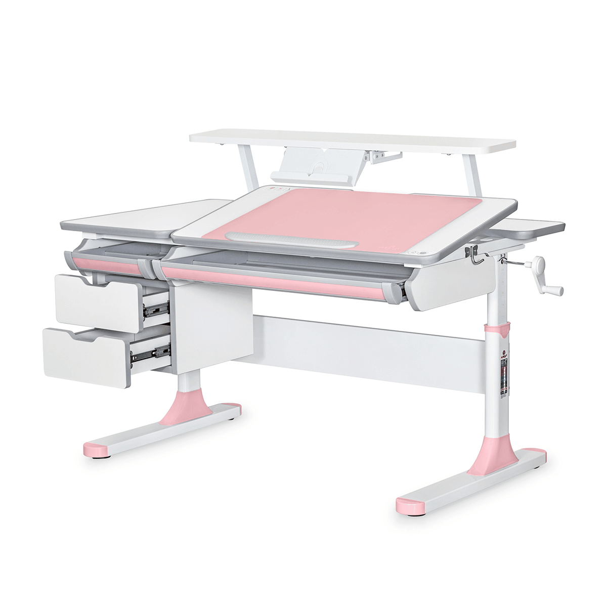 Cтіл Hamilton Multicolor Pink Lite з полицею S-50