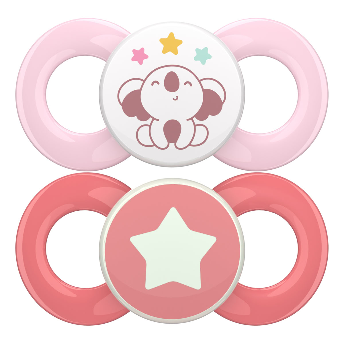 Набір пустушок Dentistar Day-Night Big Girl 6+ 2 шт 26294-2
