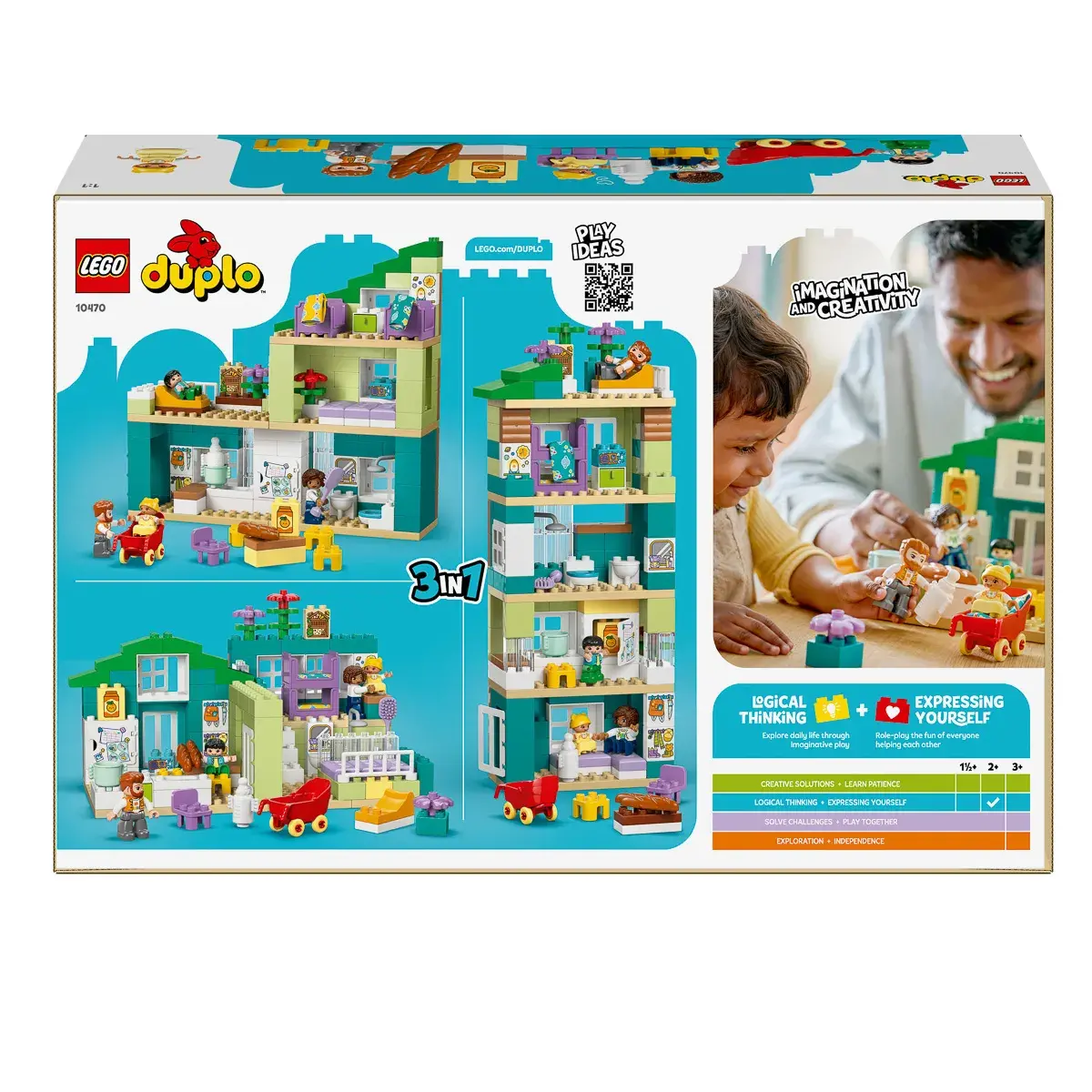 LEGO DUPLO Town 3-в-1 Сучасний родинний будинок із фігурками 10470 — фото 23