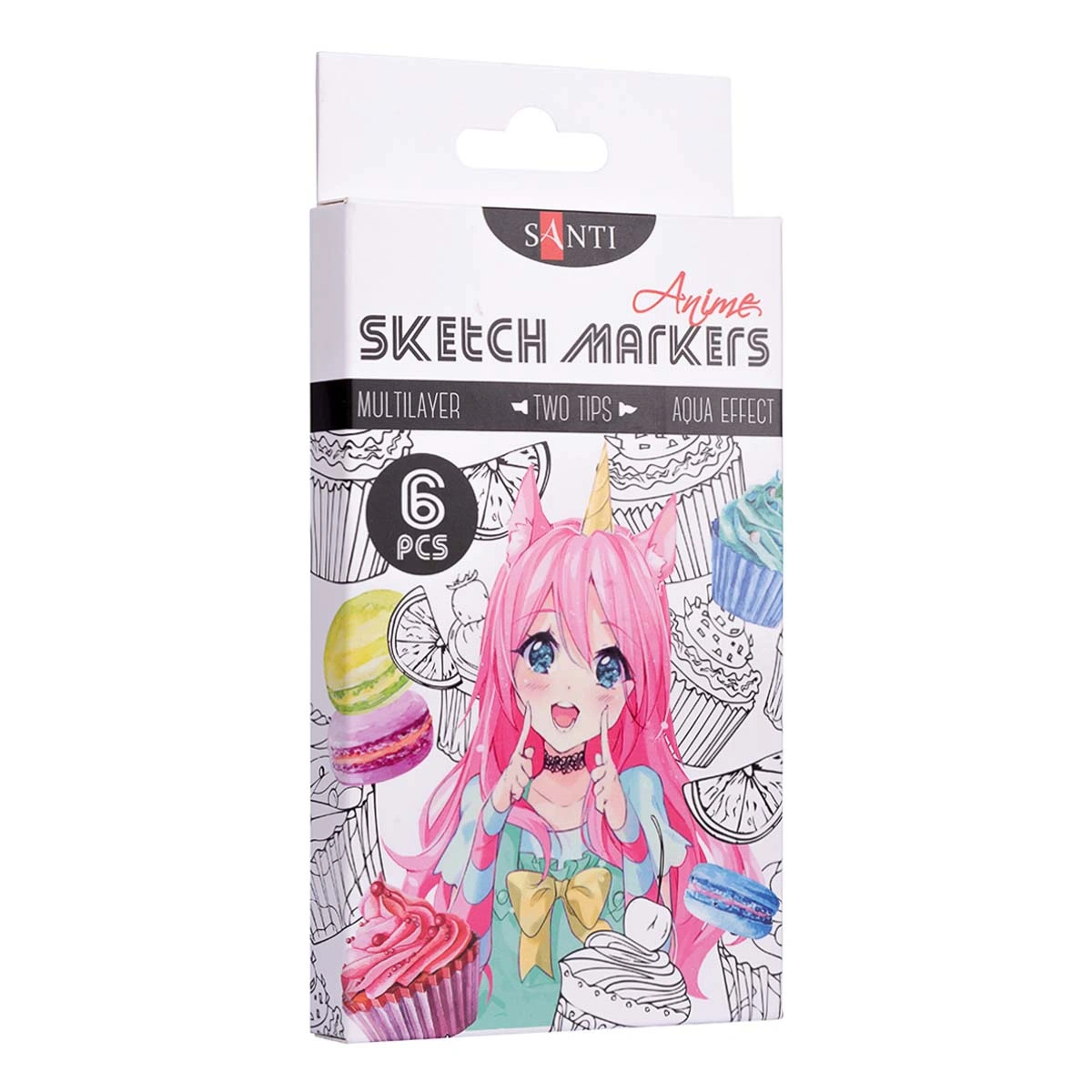 Набір маркерів Santi Sketch Anime 6 шт (390550)