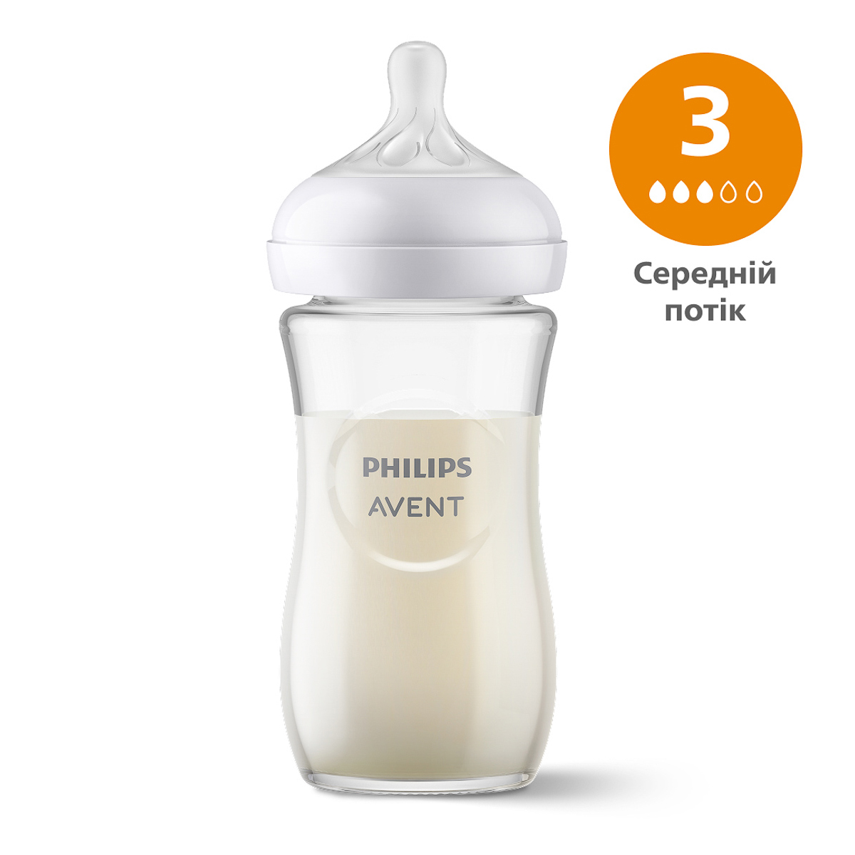 Скляна пляшечка Philips Avent Natural 240 мл SCY933/01