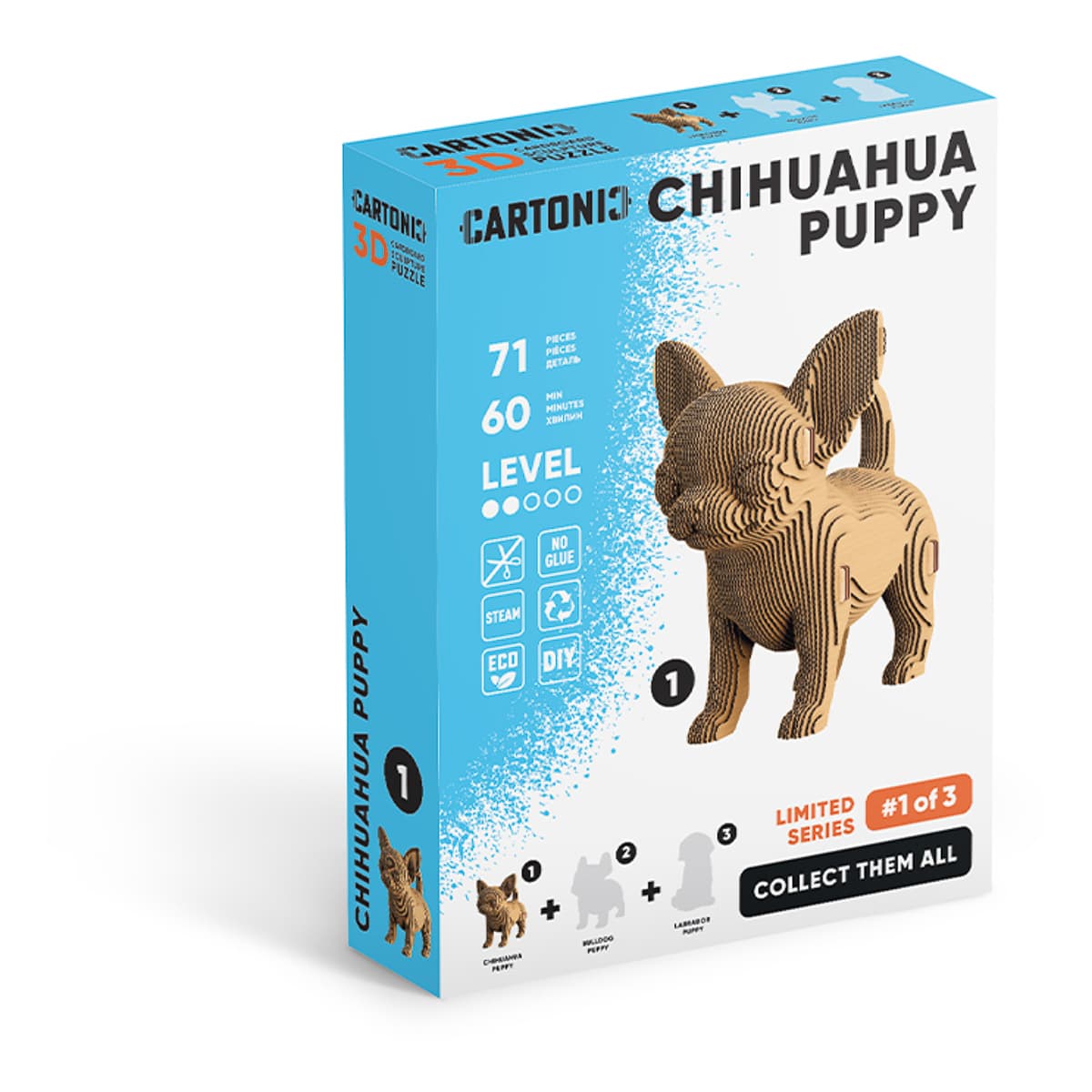 Картонний конструктор Cartonic 3D Puzzle Chihuahua Puppy, CARTMNCHIHU