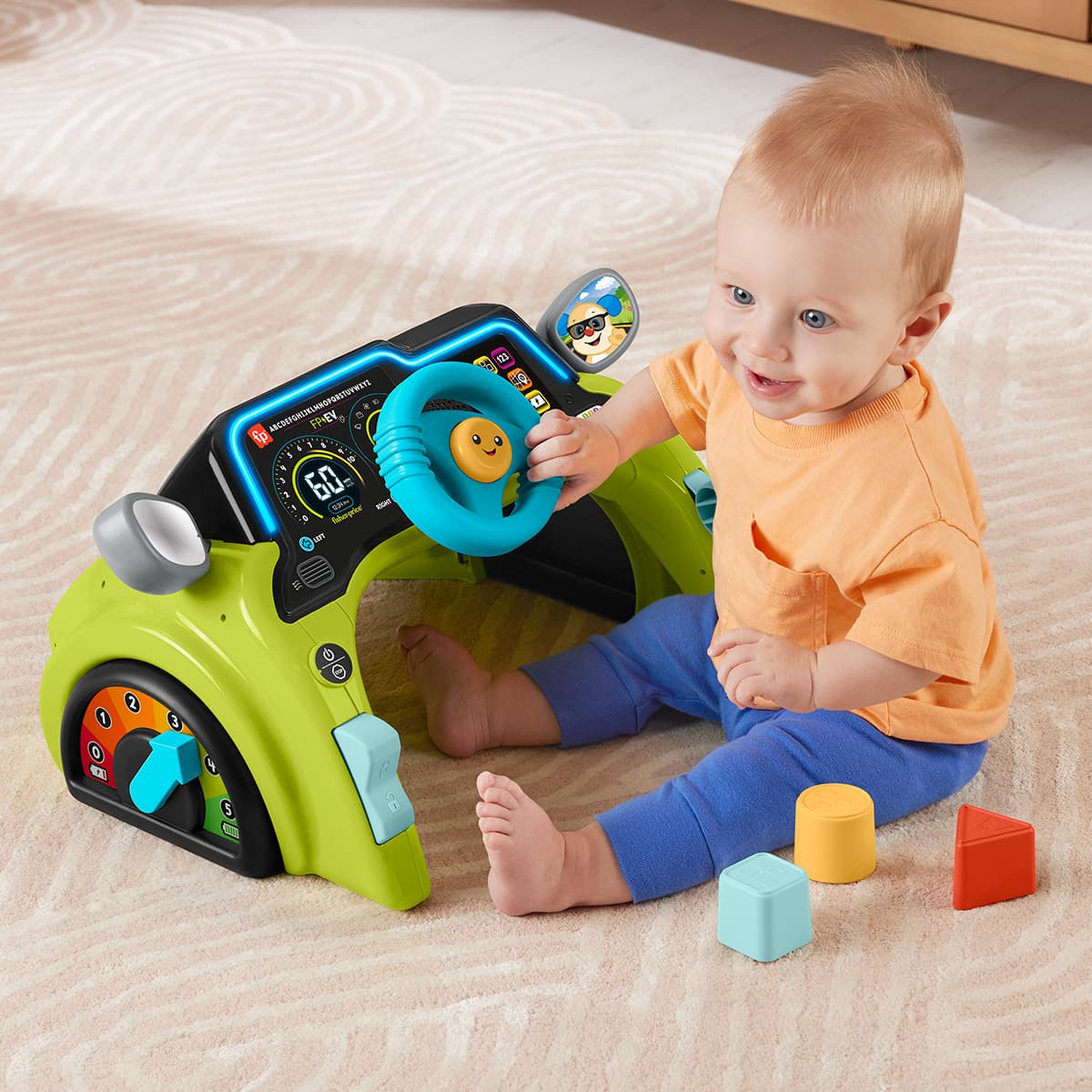 Інтерактивна іграшка Fisher-Price Кермо Smart Stages Маленький водій (англ), HTW88 — фото 4