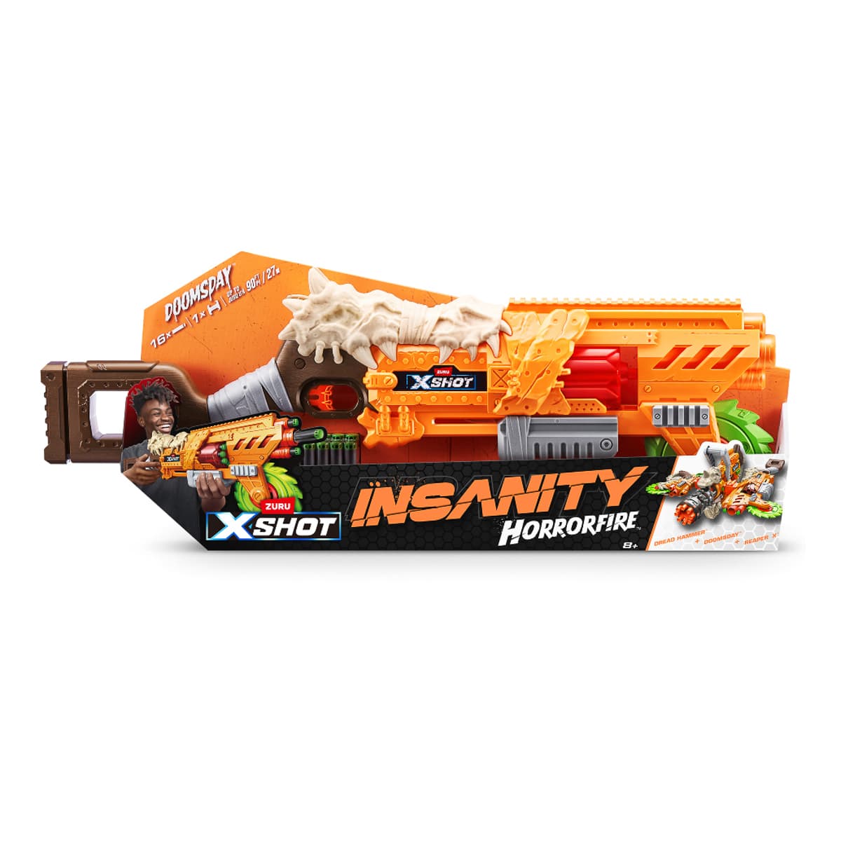 Швидкострільний бластер Zuru X-Shot Insanity Horrorfire Doomsday, 36732 — фото 2