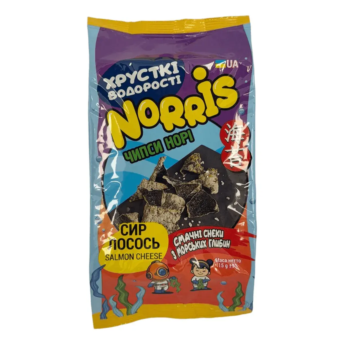 Чіпси норі Norris сир-лосось 15 г