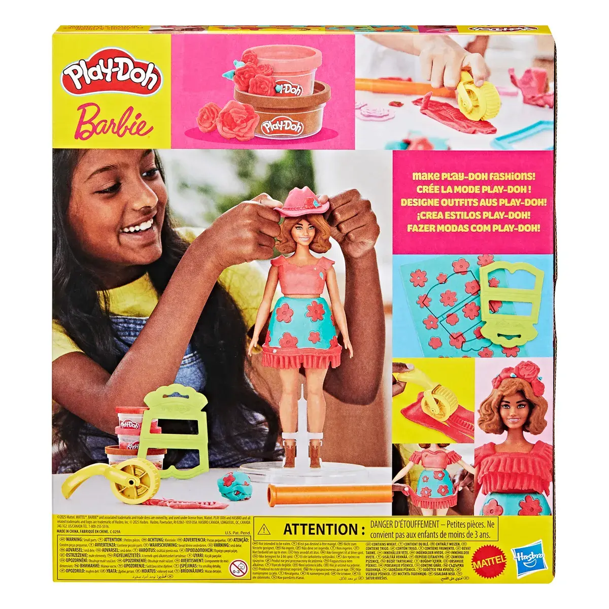 Набір для творчості з масою для ліплення Hasbro PD Barbie Квіти та бахрома (G1360) — фото 2