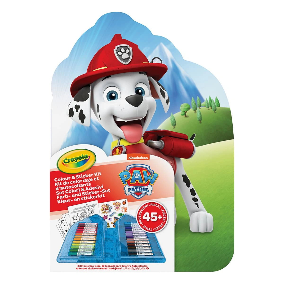Переносний набір для малювання Crayola Paw Patrol з фломастерами та розмальовками, 04-0783