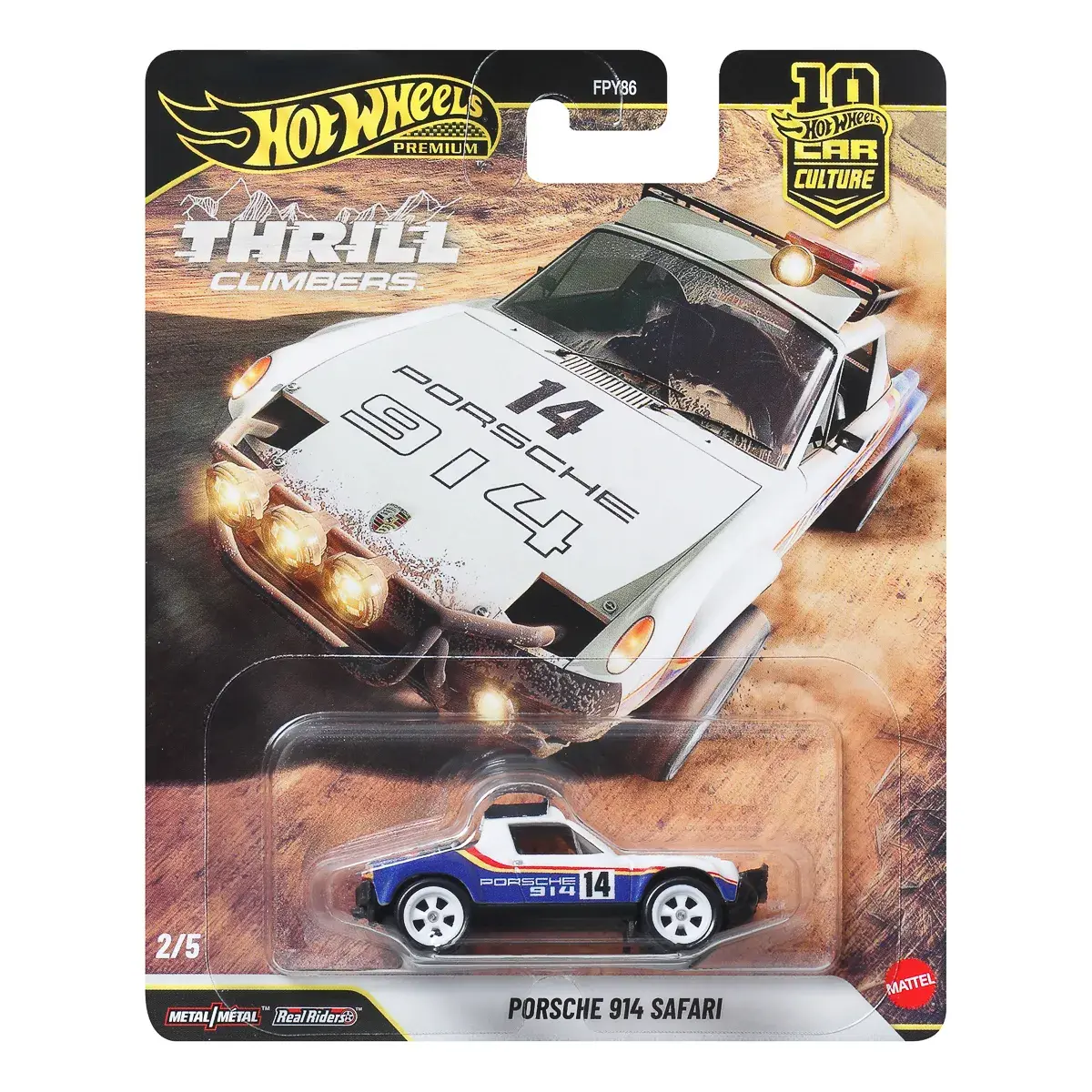 Колекційна машинка Hot Wheels Car Culture Porsche 914 Safari (JKF22) — фото 2